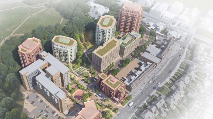 The proposed Park View Place development would transform a disused car park beside Sudbury Hill Underground station into a major mixed-use neighbourhood