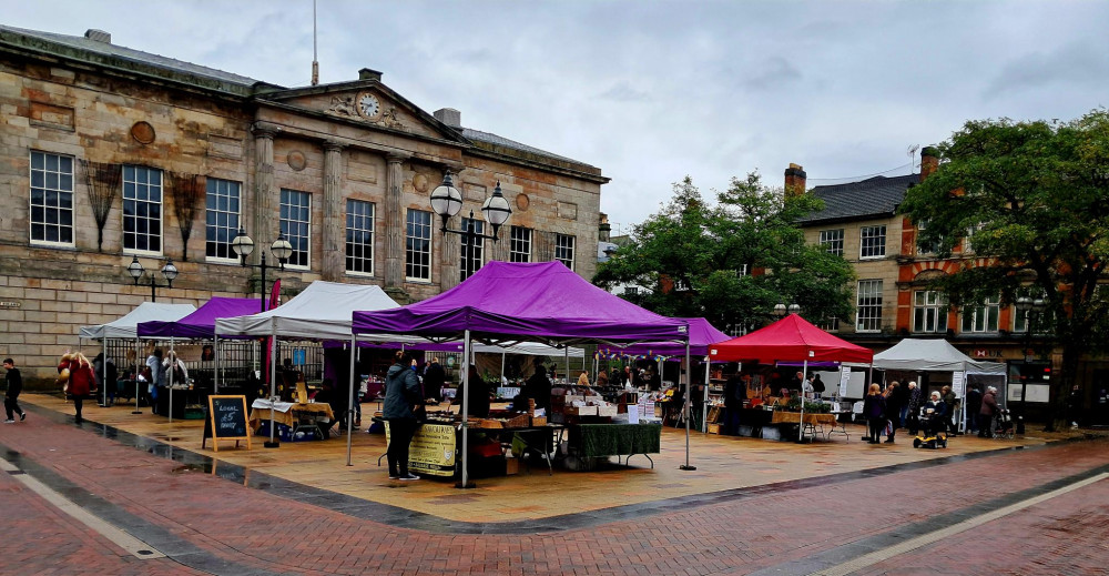 The popular market returns to Stafford (image via Stafford Borough Council)