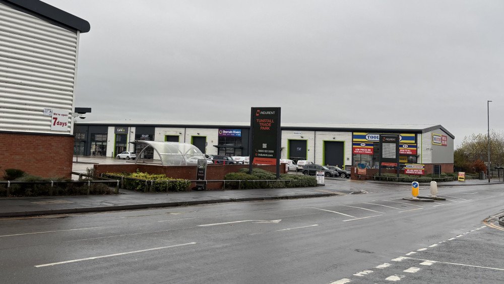 Pattys Tunstall Limited submitted an application to change the use of a unit at Tunstall Trade Park (image via Nub News)