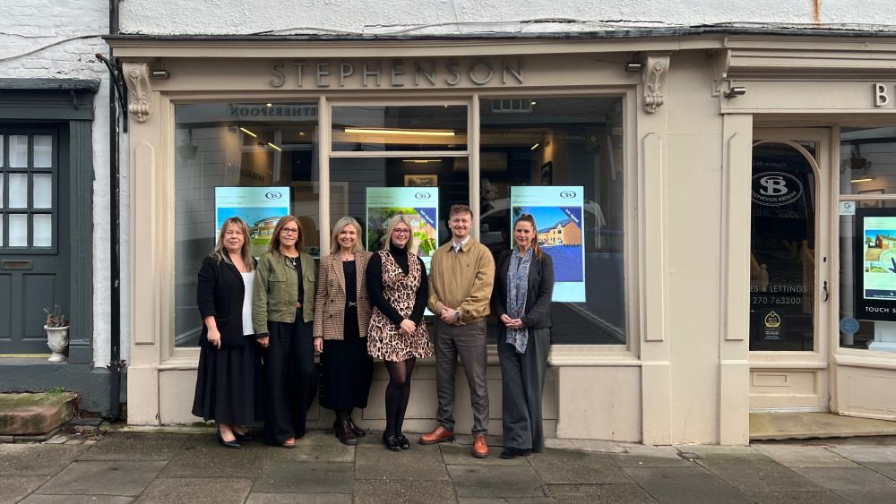 The Stephenson Browne team in Sandbach have been named 'Best in Postcode' for Lettings (image via Stephenson Browne)