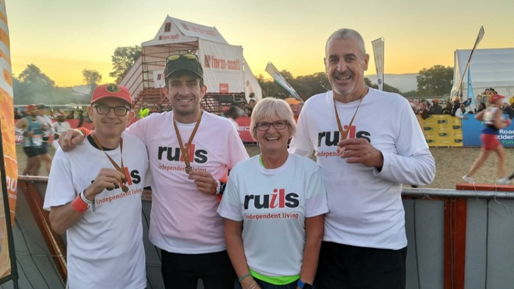 Robbie Hillhouse and his brother Gavin, who own a Kingston-based plumbing business are running the South Downs Way 100 in June to raise money charity Ruils (Credit: Robbie Hillhouse)