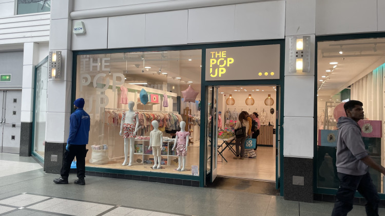 Sales With Hayls has opened a temporary pop-up shop in the Merseyway centre, specialising in clothes and toys for children (Image - Nub News)