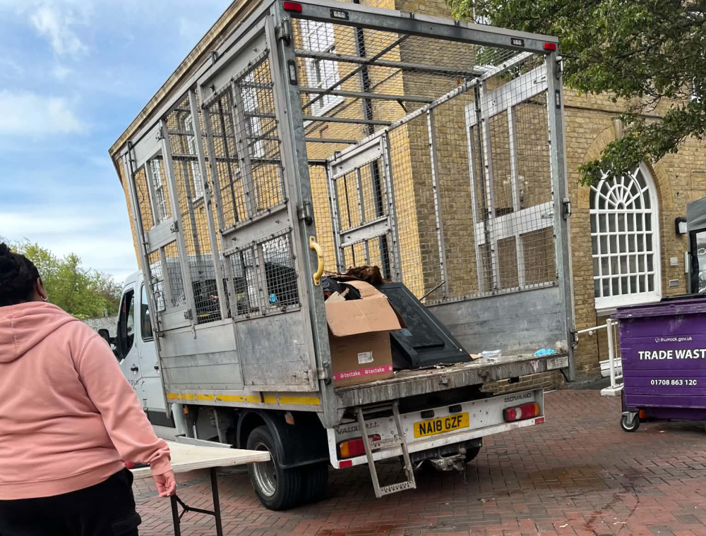 Council oficers attended the scene to clear away much of the rubbish on Thursday and returned to complete the job on Friday. 