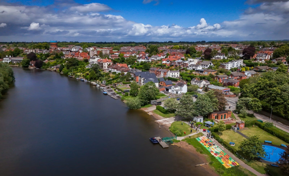 The Sandy Lane stretch of the River Dee has been officially designated as a Bathing Water (Image via: Kirstin Hamer - Friends of Sandy Lane Park)