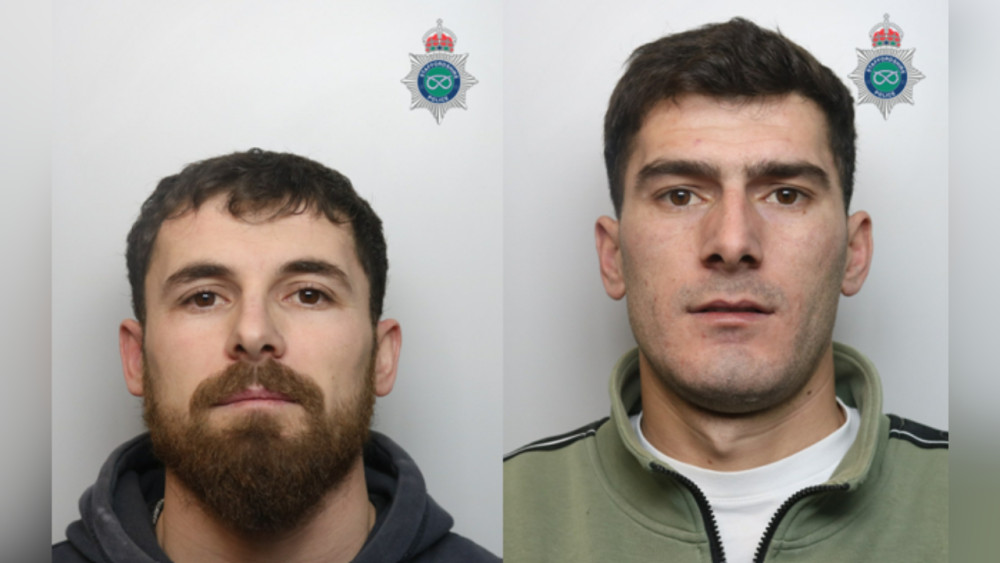 Florjan Dani (left) and Klajid Qerimi (right) were sentenced at Stoke-on-Trent Crown Court (image via Staffordshire Police)
