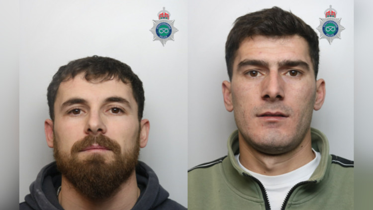 Florjan Dani (left) and Klajid Qerimi (right) were sentenced at Stoke-on-Trent Crown Court (image via Staffordshire Police)