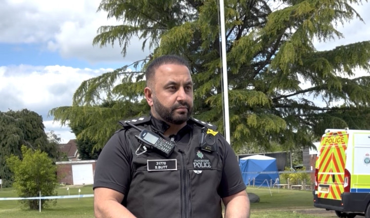 Chief Inspector Saqib Butt issued a statement this afternoon (image via Livia Gregor)