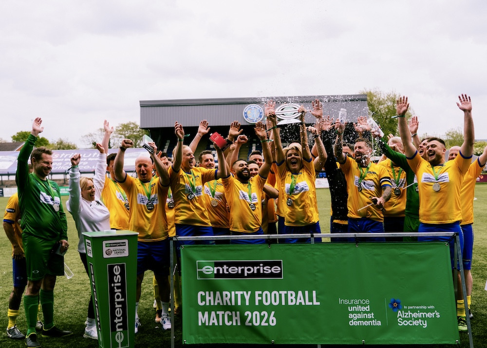 Enterprise Rent-a-Car hosted a charity football match the Leasing.com Stadium in support of Insurance United Against Dementia (Credit: Supplied)