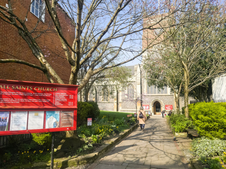 ll Saints Church is located in the AncientMarket Place, Kingston (Credit: Nub News)