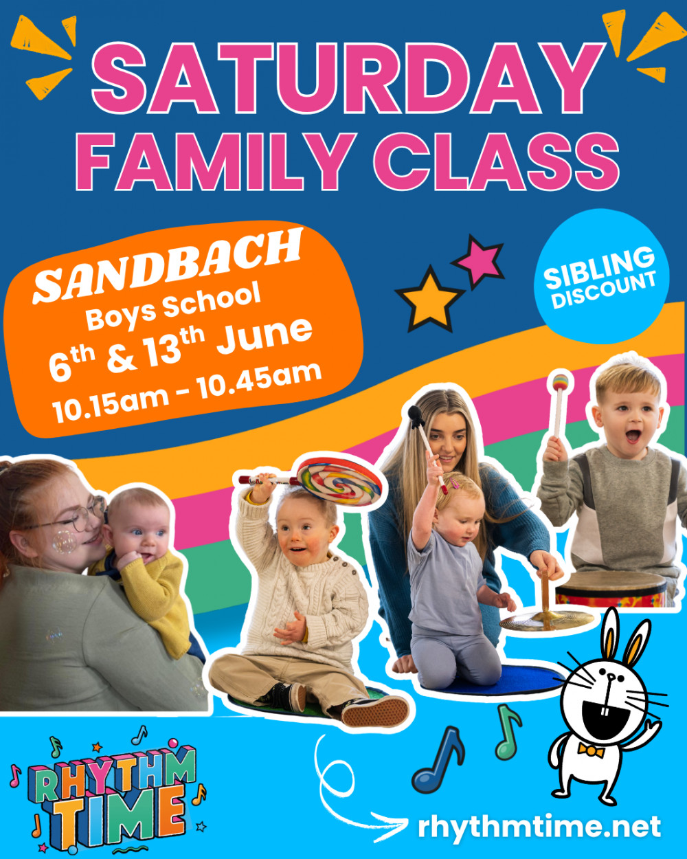 Rhythm Time Saturday Family Class (0-5 years)