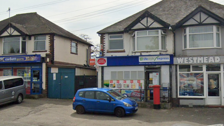 Milehouse Lane Post Office will close for two weeks on Sunday 31 May (image via Google Street View)