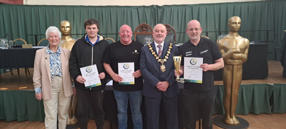 Some of the worthy winners at this year's Congleton Town Mayor's Civic Awards (Credit: CTC)