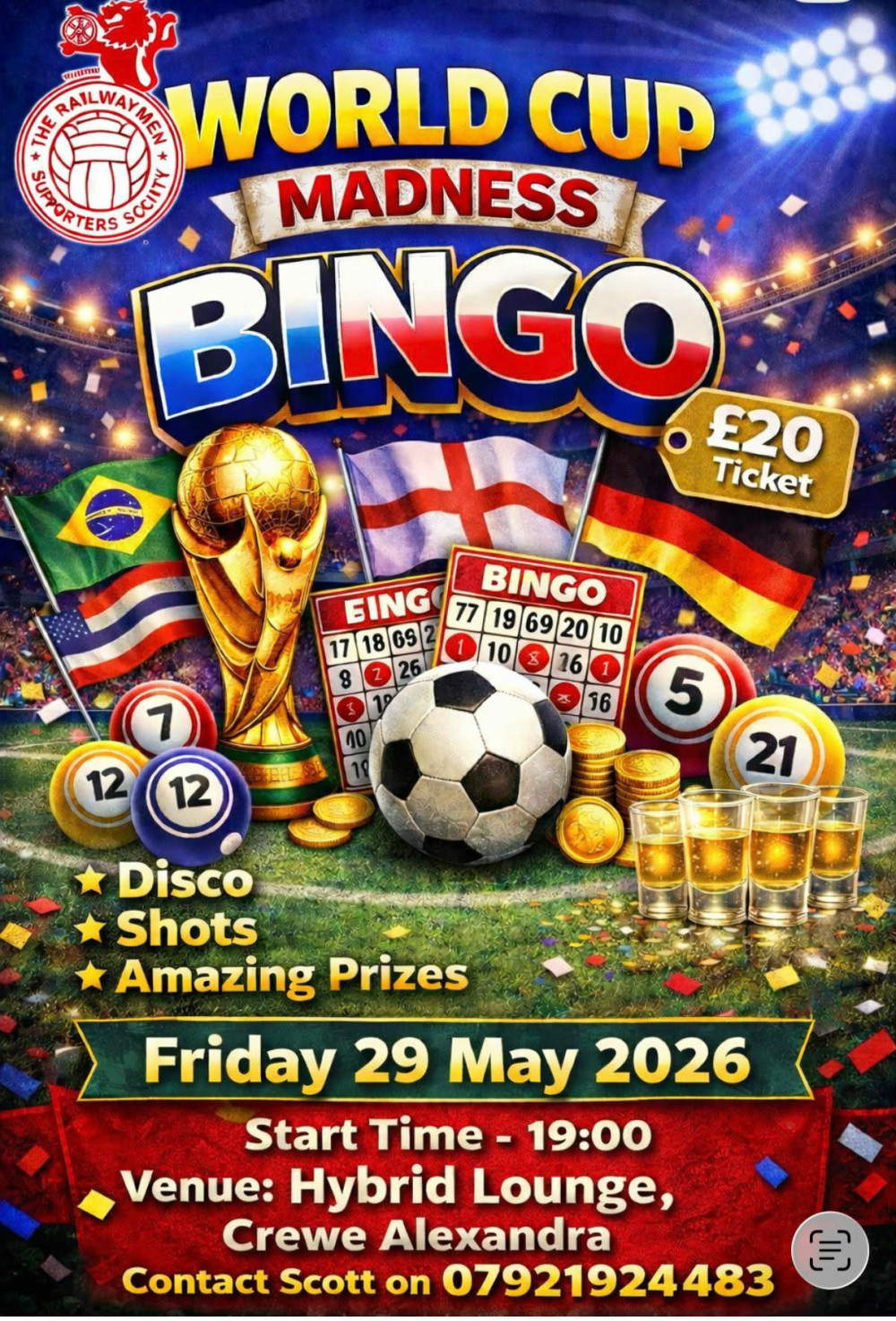 World Cup Madness Bingo