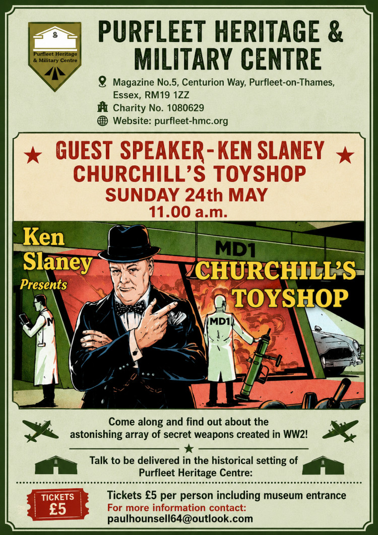 Churchill’s Toyshop, a talk