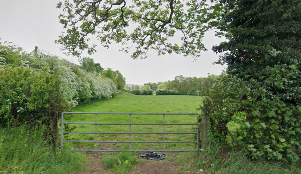 More than 130 new homes could be built on green belt land and open fields to the north of the A555 in Hazel Grove (Image - Google Maps)
