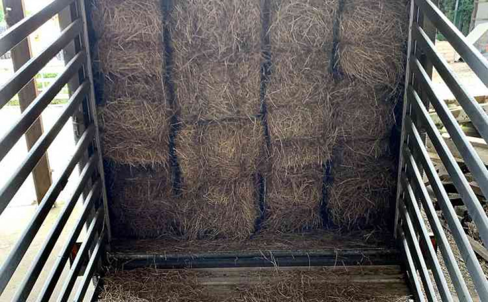 Cattows Farm donated two months' worth of hay to the Zoo