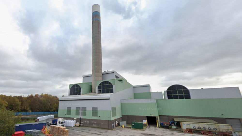 the new ERF would be located immediately next to the existing Hanford Energy from Waste facility often referred to locally as the ‘Sideway Incinerator’ (image via Google Street View)