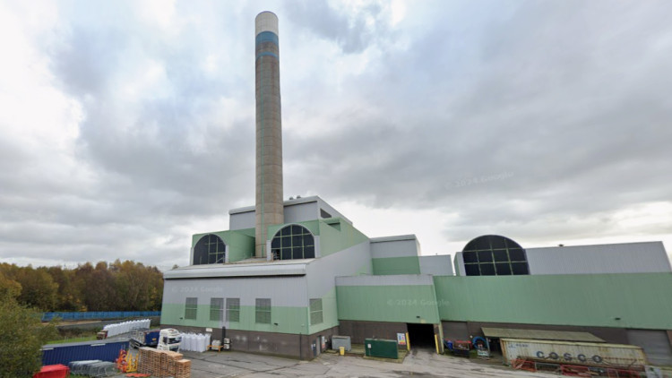 the new ERF would be located immediately next to the existing Hanford Energy from Waste facility often referred to locally as the ‘Sideway Incinerator’ (image via Google Street View)