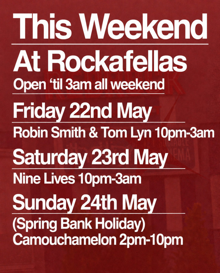 Bank Holiday weekend at Rockafellas 
