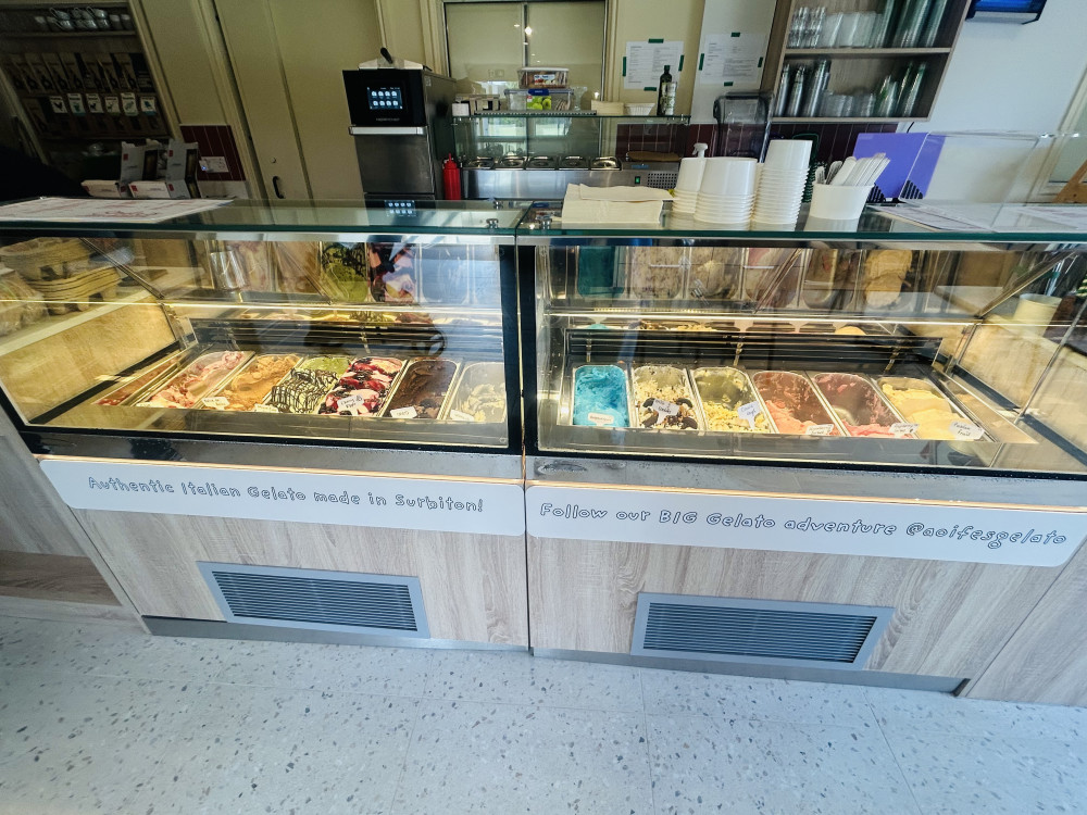 Orla’s Coffee and Gelateria sells a variety of gelato flavours (Credit: Tilly O’Brien)
