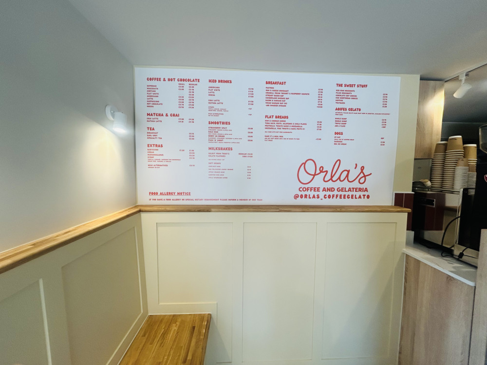 Orla’s has a vast menu  (Credit: Tilly O’Brien)