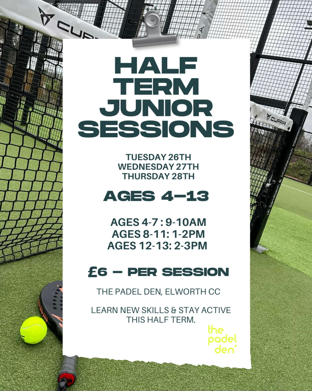 Junior Padel Sessions
