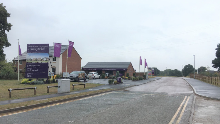 The Entrance To The New Burleyfields Development At Martin Drive Stafford (image via Staffordshire LDR Kerry Ashdown)