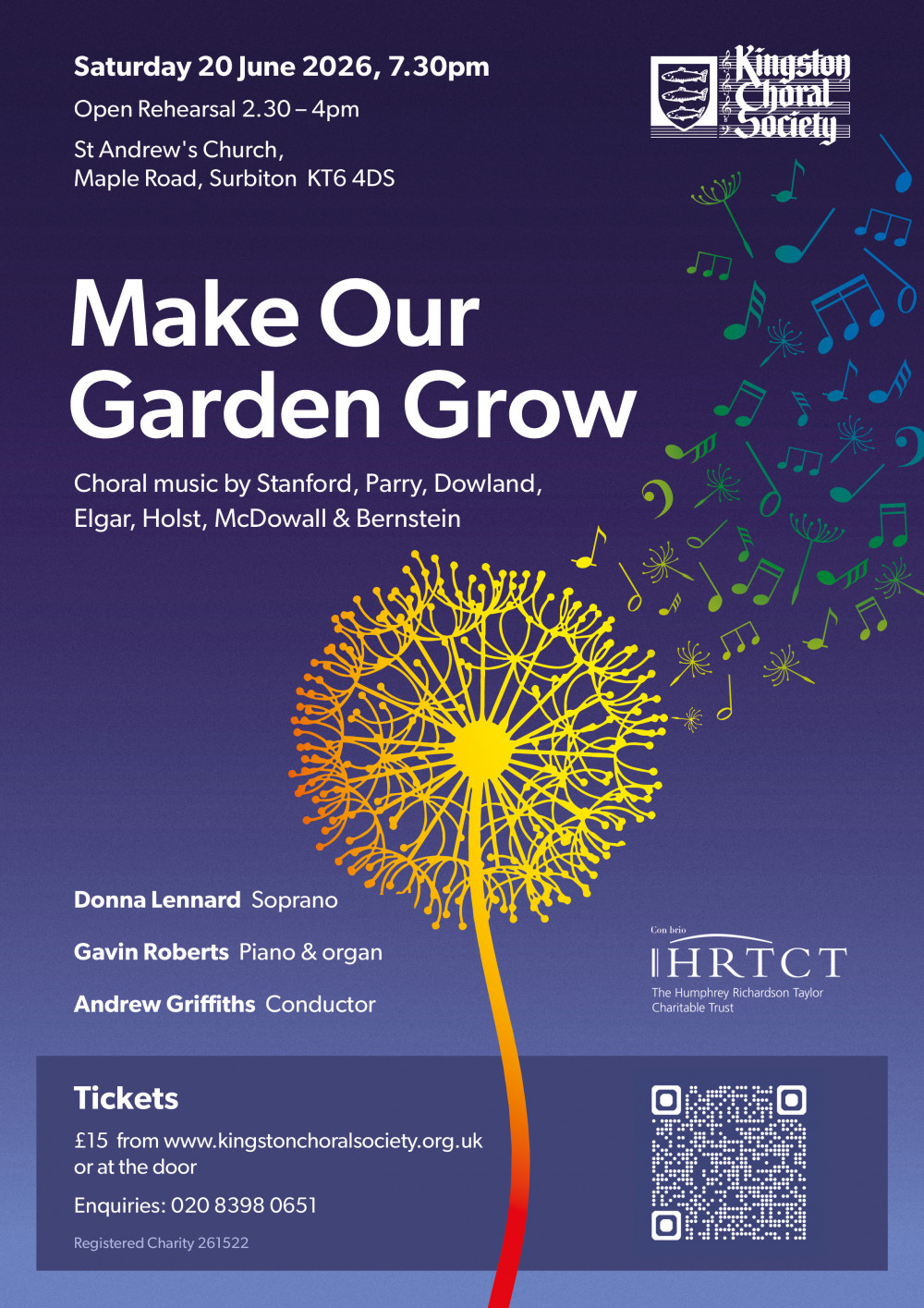 Kingston Choral Society Summer Concert - Make Our Garden Grow