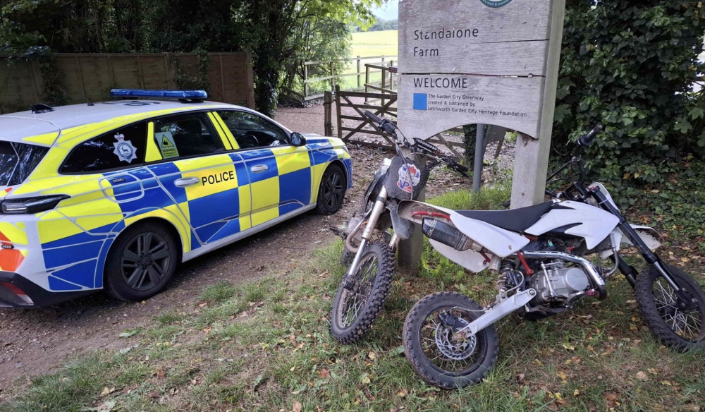 The operation was the first deployment in North Herts of OP AAORM (Action Against Off-Road Motorcycles) to result in a direct outcome.
