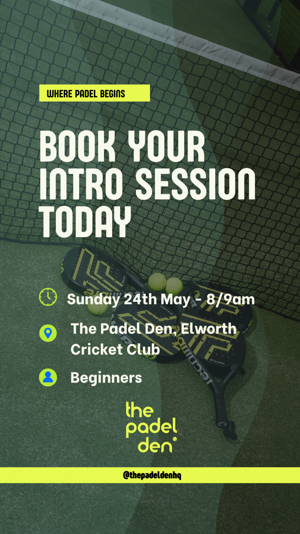 Adult Padel Intro Sessions
