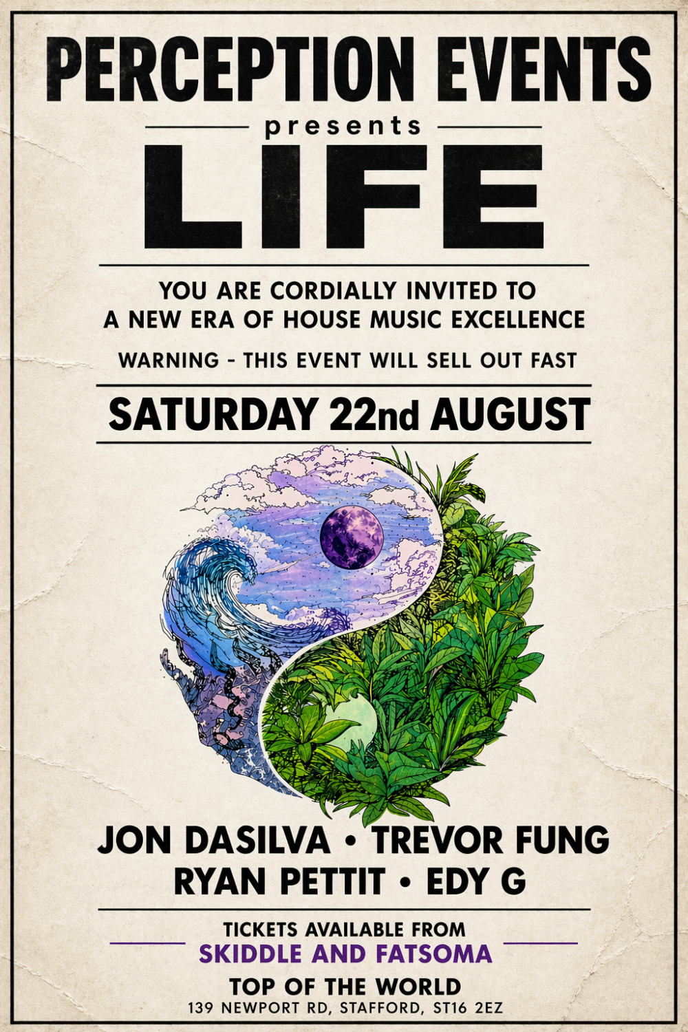Tickets can be purchased on Skiddle (image via Perception Events)