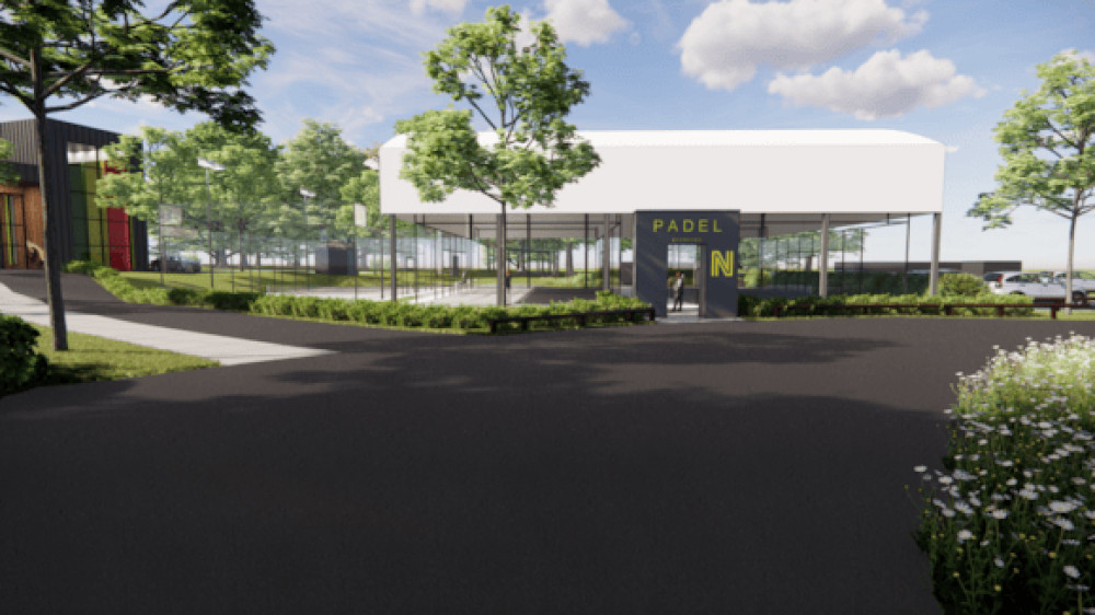 Uppingham Community College has submitted its plans for new padel courts (image supplied)