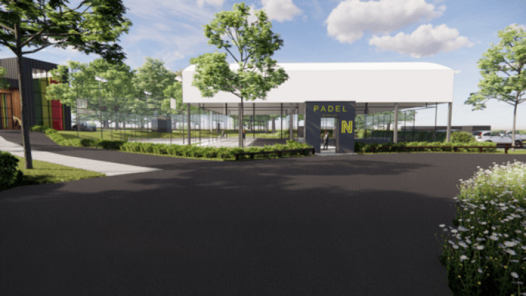 Uppingham Community College has submitted its plans for new padel courts (image supplied)
