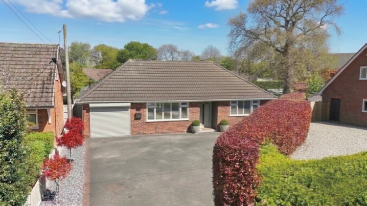 The three-bedroom fully refurbished bungalow on Pit Lane, Hough (Photo: James Du Pavey).