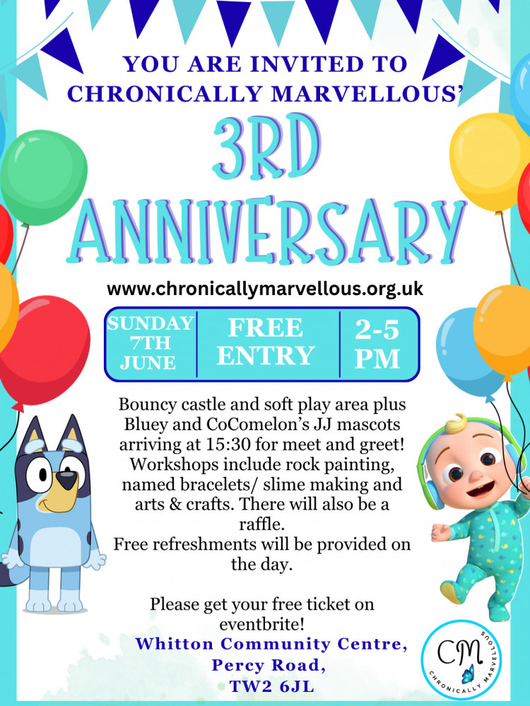 Free Family Community Fun in celebration of 3 years with CM