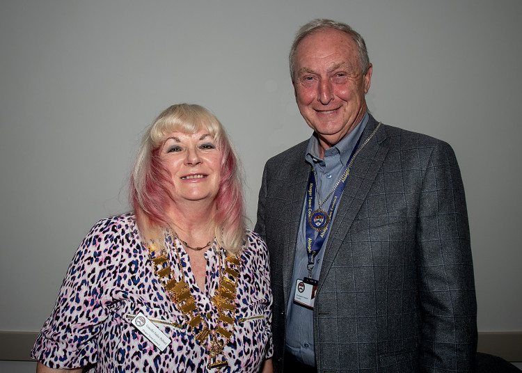 Pictured is Councillor Pauline Hubbard along with Councillor Chris Venables, as the newly appointed Deputy Mayor. (Photo: Alsager Town Council)