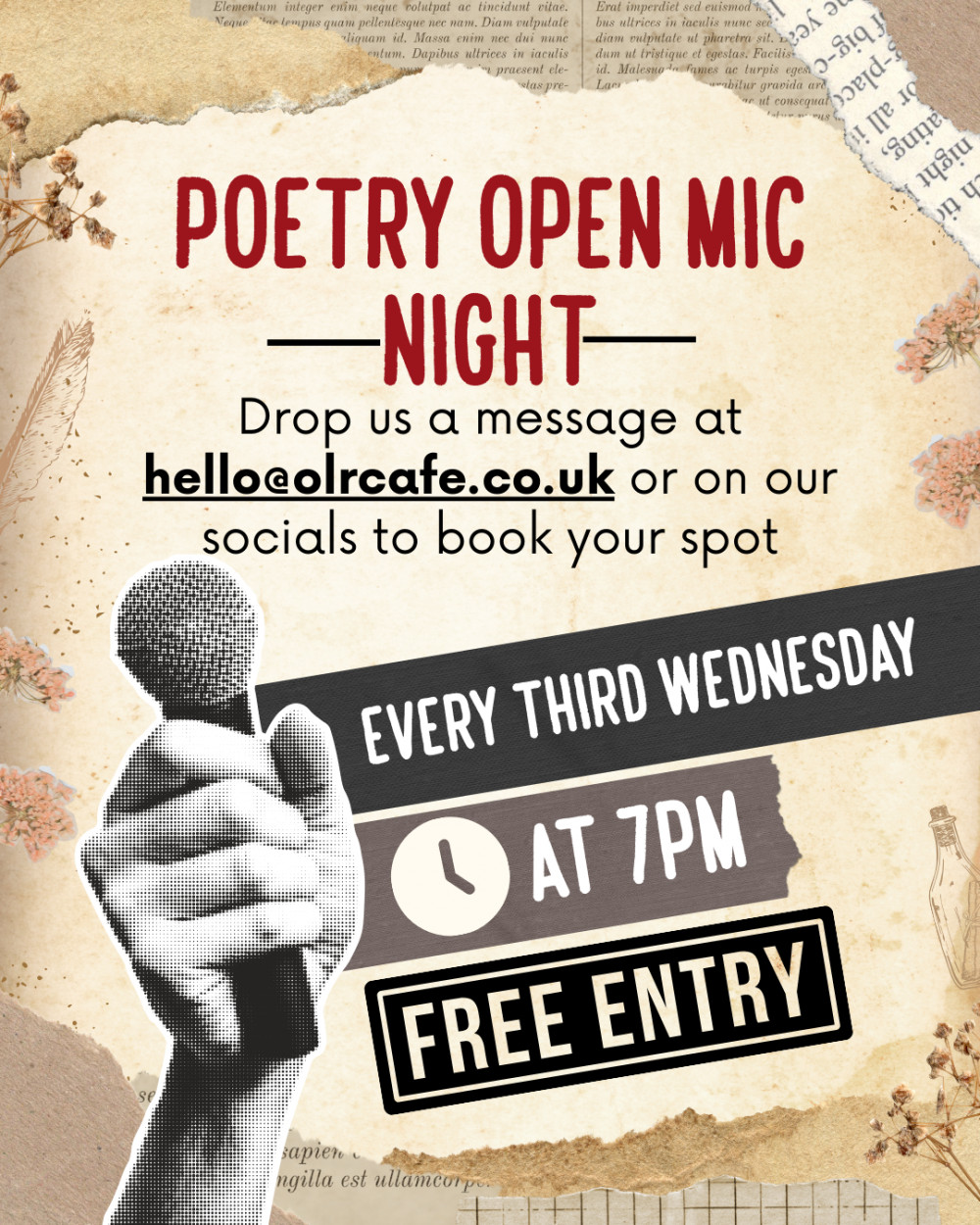 Poetry Open Mic Night in July