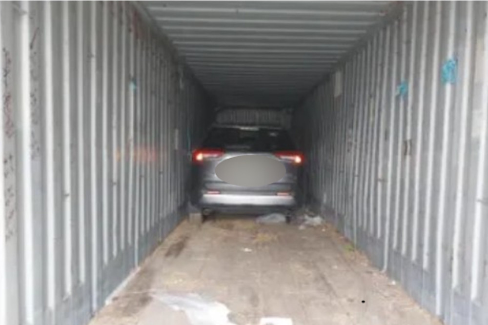 One of the recovered vehicles