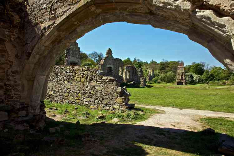 The ruins of Grace Dieu Priory