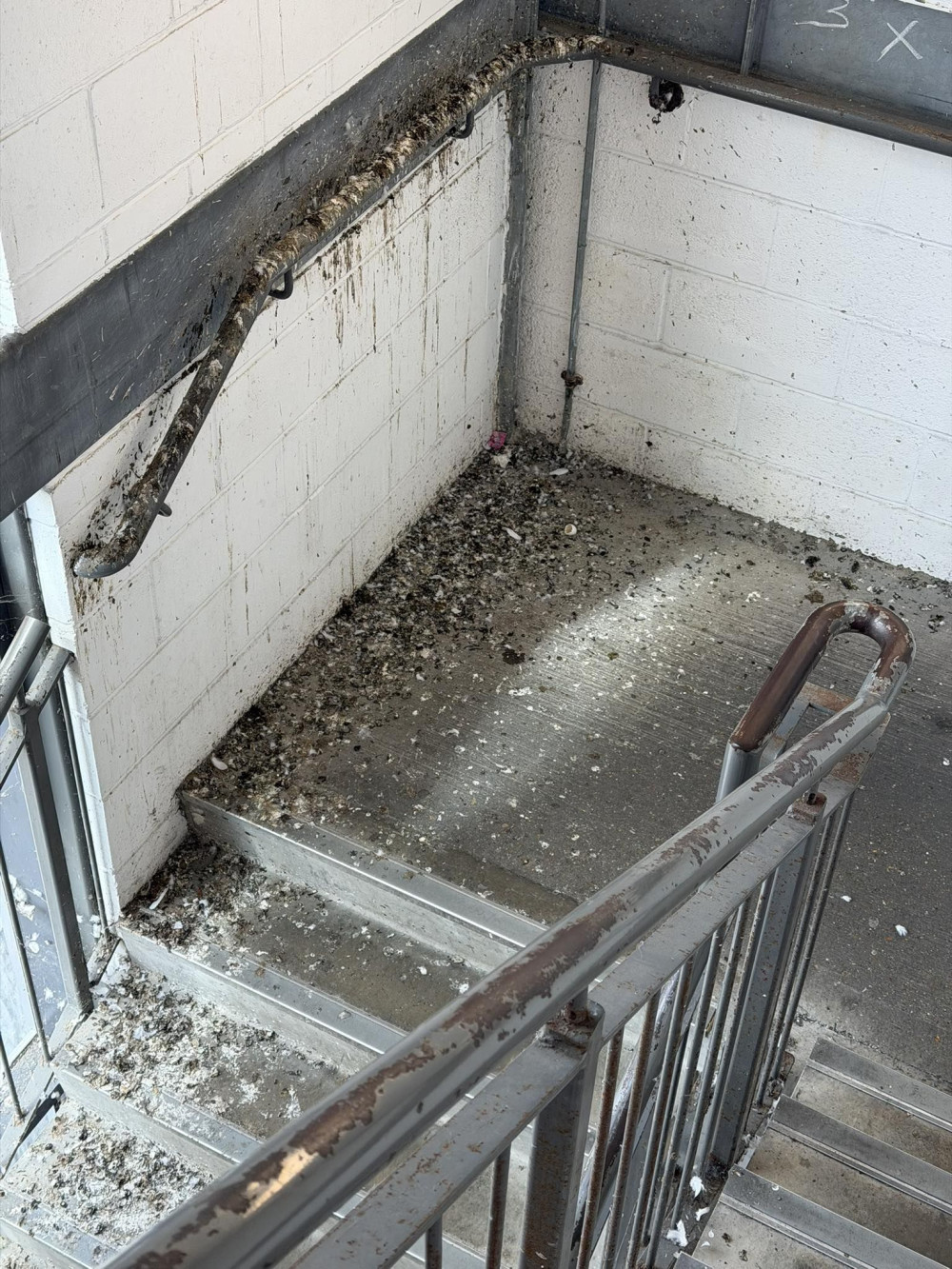 One of the car park stairwells. 