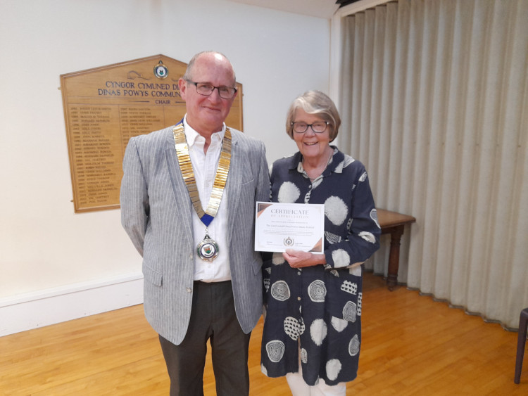 Jon Cowpe with Jill Lewis.