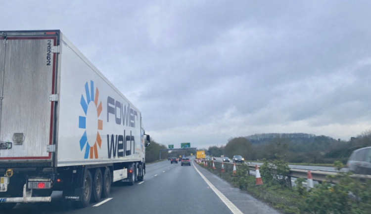 A crash has led to partial lane closures on the A46 between Stanks Island and Gaveston Junction (image via Nub News)