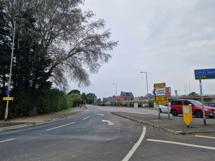 Sydney Road, between Crewe Green Roundabout and Stephenson Drive, closed on Tuesday 26 May, and is expected to reopen on the evening of Friday 29 May (Photo: Ryan Parker).
