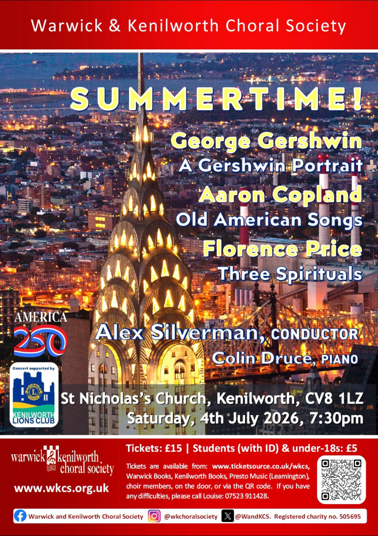 Summertime! An evening of American choral classics for 4 July