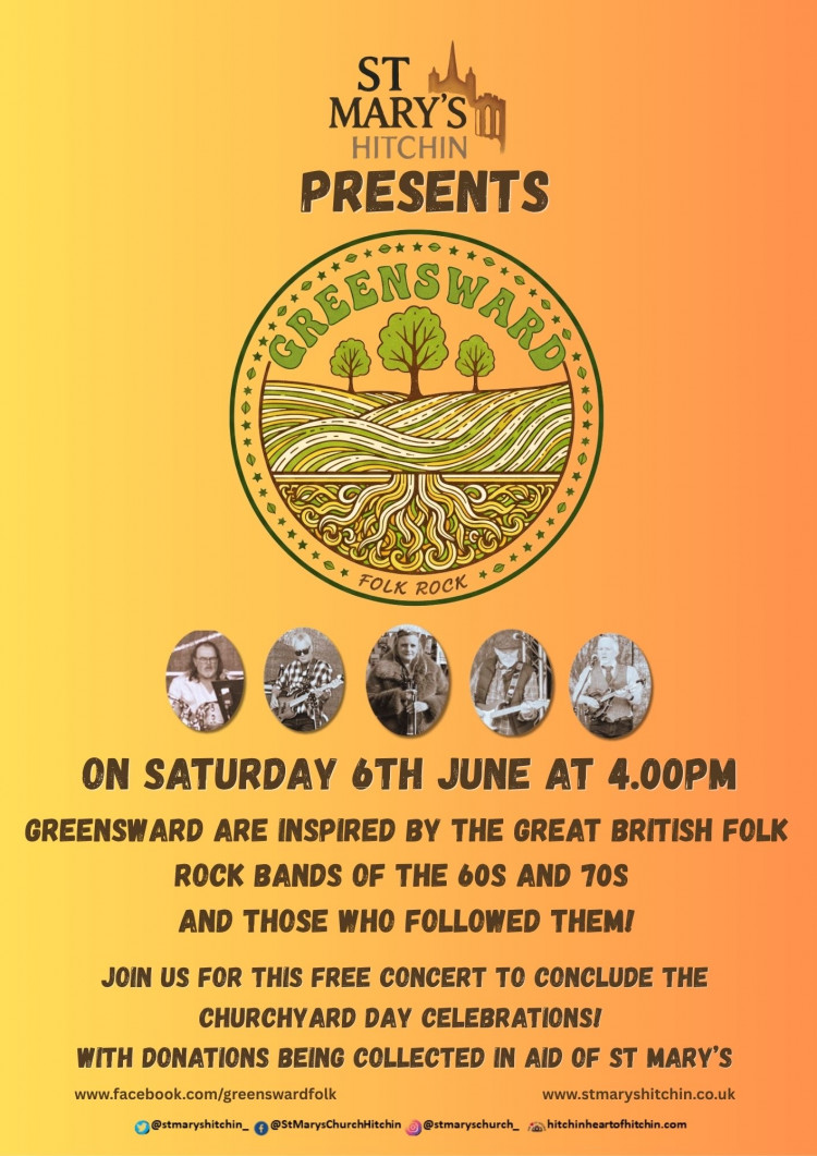 Greensward: Free entry concert celebration at St Mary's 