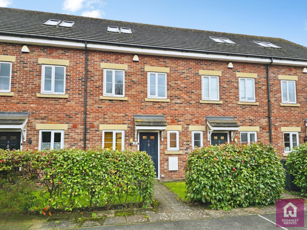 The property offers stylish, practical living space in a quiet residential setting (Thornley Groves)