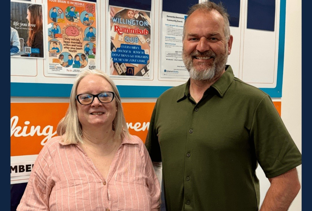 Registered Manager Melanie Rowland and Managing Director John Houghton celebrating the Outstanding internal audit result