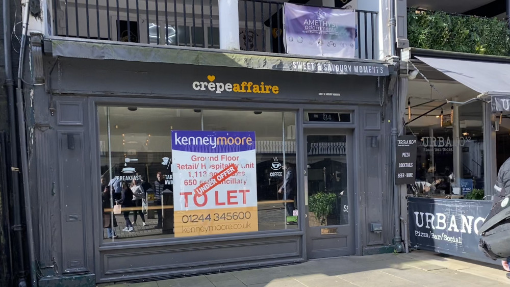 Blue Smoke Chester will soon take over the former Crêpeaffaire site at 34 Bridge Street (Nub News)