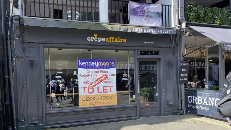 Blue Smoke Chester will soon take over the former Crêpeaffaire site at 34 Bridge Street (Nub News)