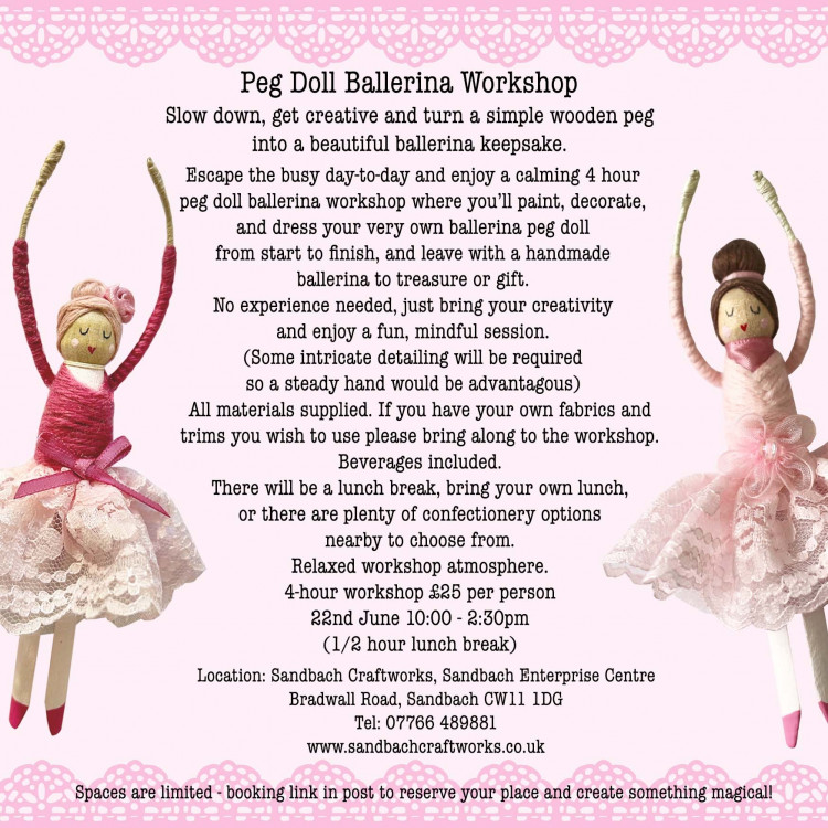 Ballerina Peg Doll Workshop